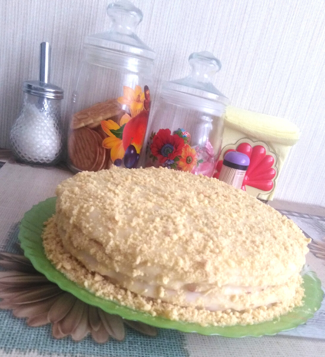 Его тоже пекла первый раз) Творожный с заварным кремом) 