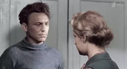 Кадр из к/ф «Весна на Заречной улице», реж. Ф. Миронер и М. Хуциев, 1956