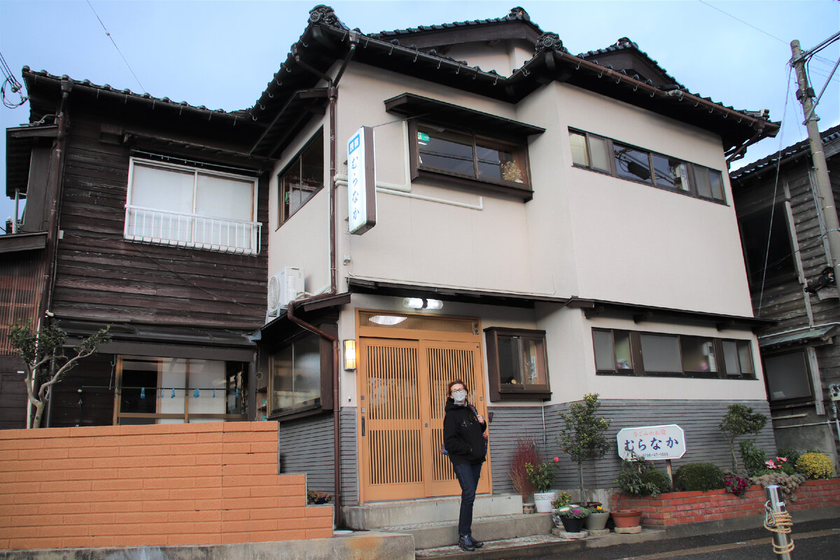 У рекана в деревне Takenohama