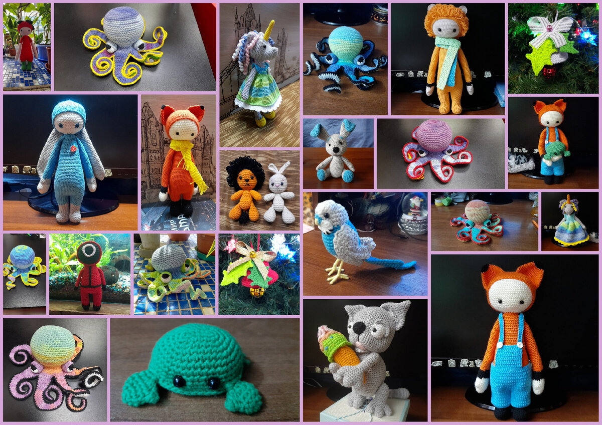 рукоделие. вышивка, вязание, работы за год