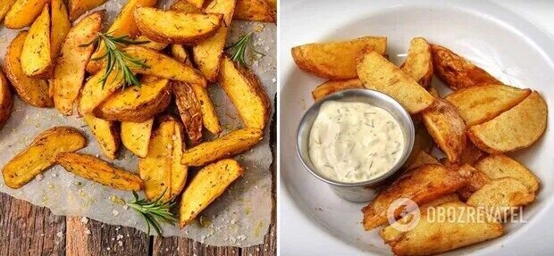 Запеченный картофель по-деревенски