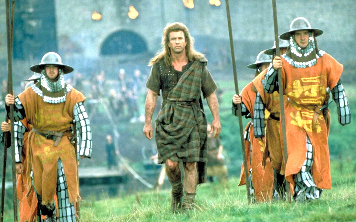 Кадр из кинофильма "Храброе сердце" (1995).