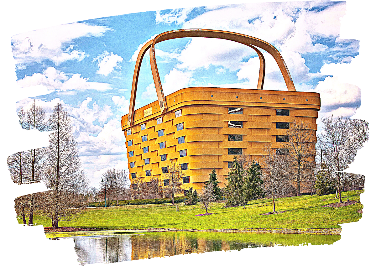 Дом-корзина (The Basket Building) в Штате Огайо, США.