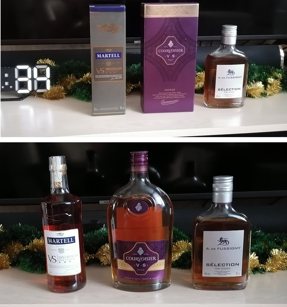 Те самые коньяки. Фото автора