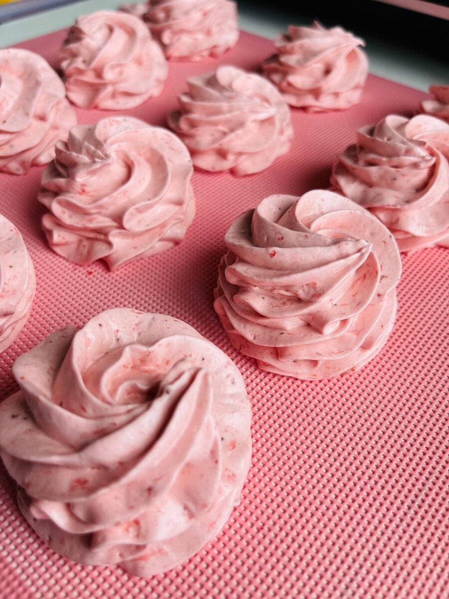 Зефир из яблочного и клубничного пюре