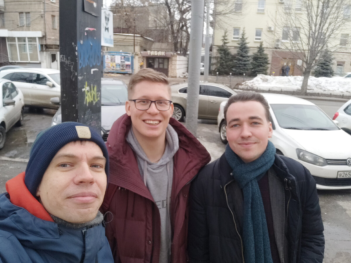 Я, Даниил (оператор проекта) и Фёдор (автор)