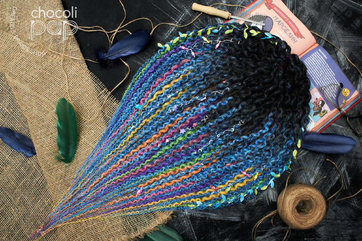 Улетели к моей очаровательной покупательнице в США Дреды создавались специально ко дню рождения, Я очень переживала, что посылка придет позже, но все вышло хорошо, дреды прибыли за 3 дня до праздника💖💖💖