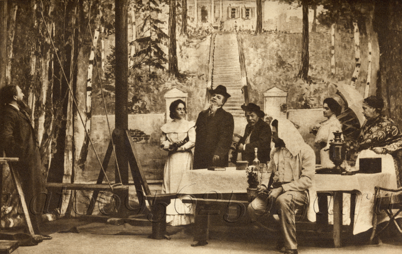 "Дядя Ваня". Сцена из спектакля 1900 г. 