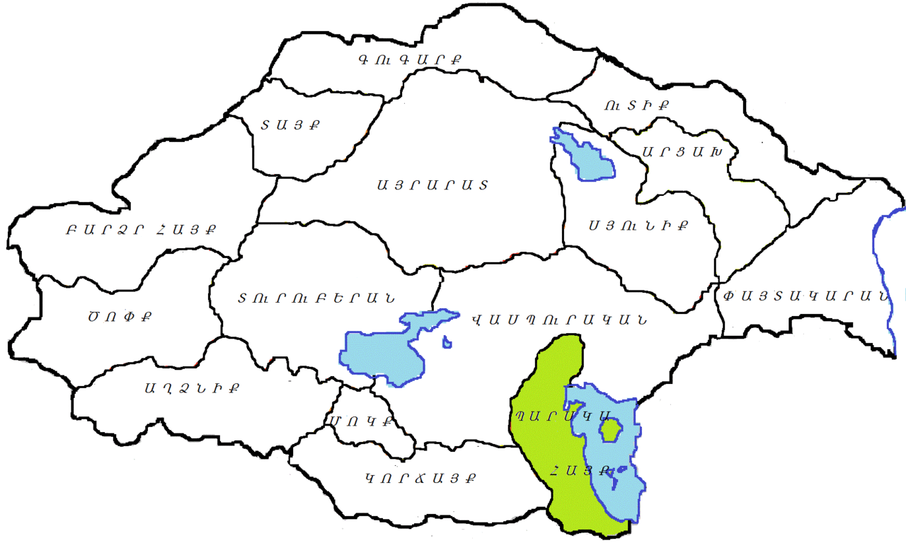 Парскаайк, Нор-Ширакан, Норширакан, карта