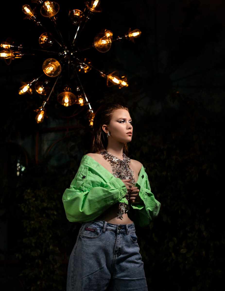 Колье и серьги "Звезда Jenavi"