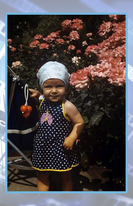 Ольга Ломоносова в детстве.