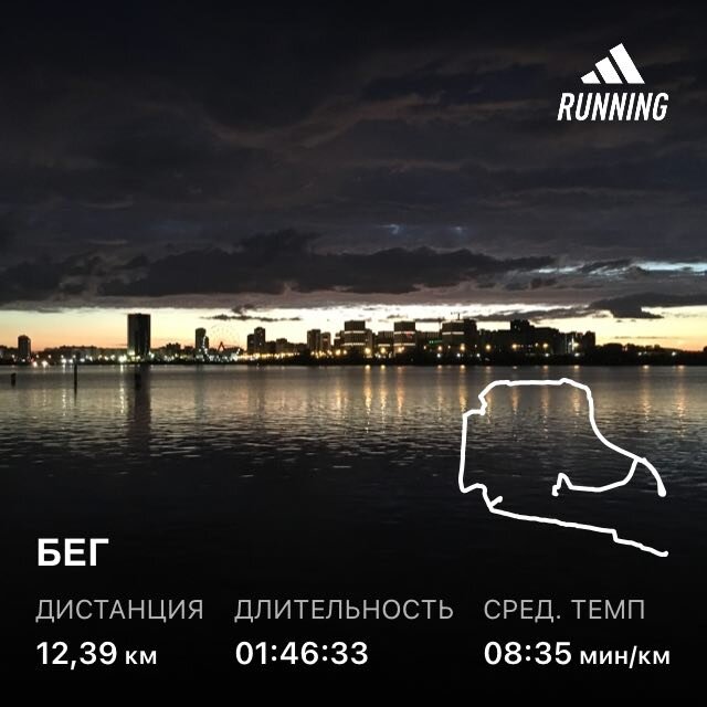 наша траектория (немного не полная она зациклена обратно в парк)