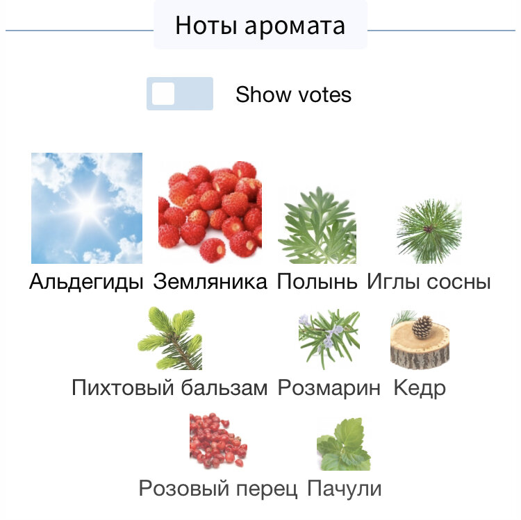 Пирамида Nordlys Lykke. Скриншот: fragrantica.ru 