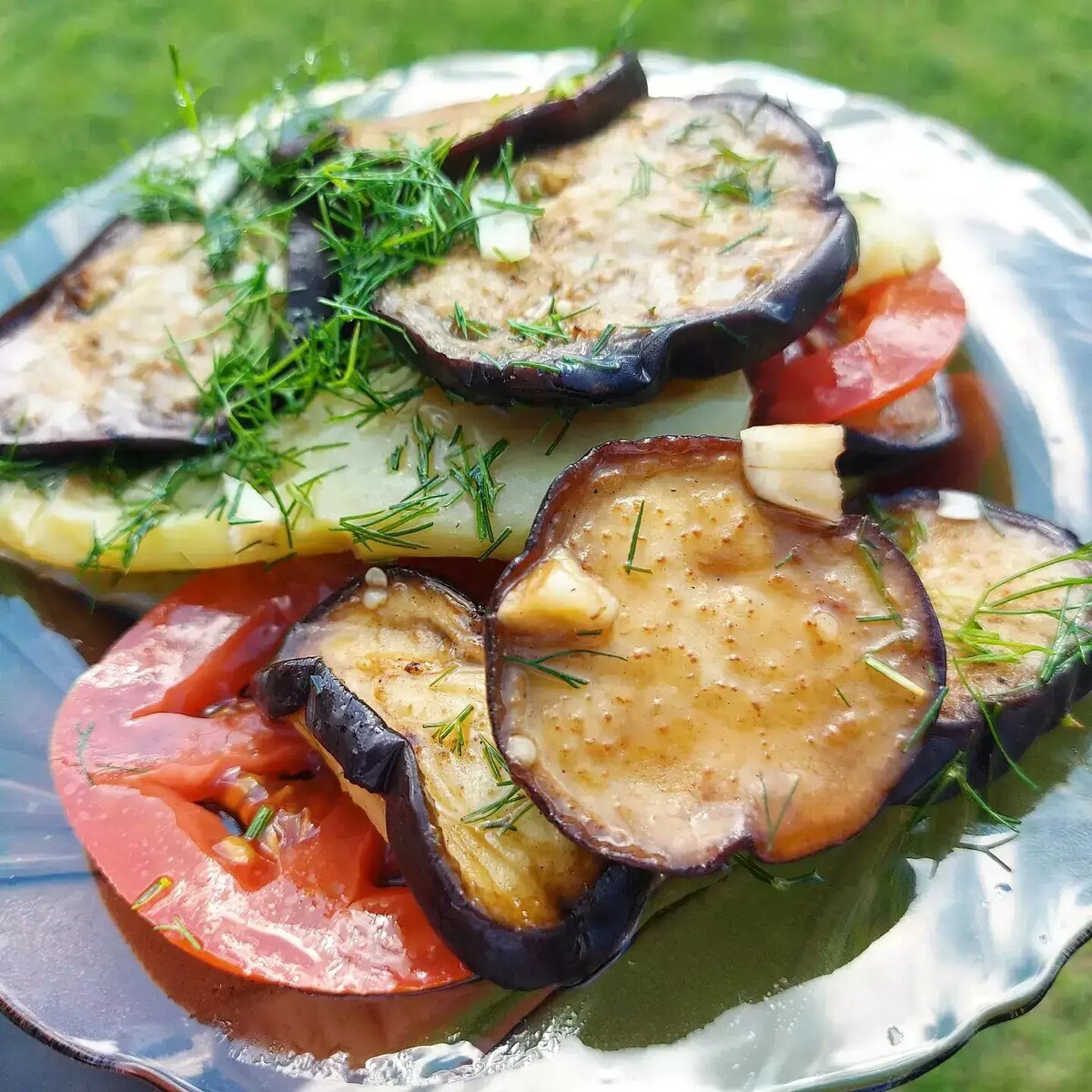 Маринованные баклажаны в соусе из сладкого перца рецепт – Европейская кухня: Закуски. «Еда»