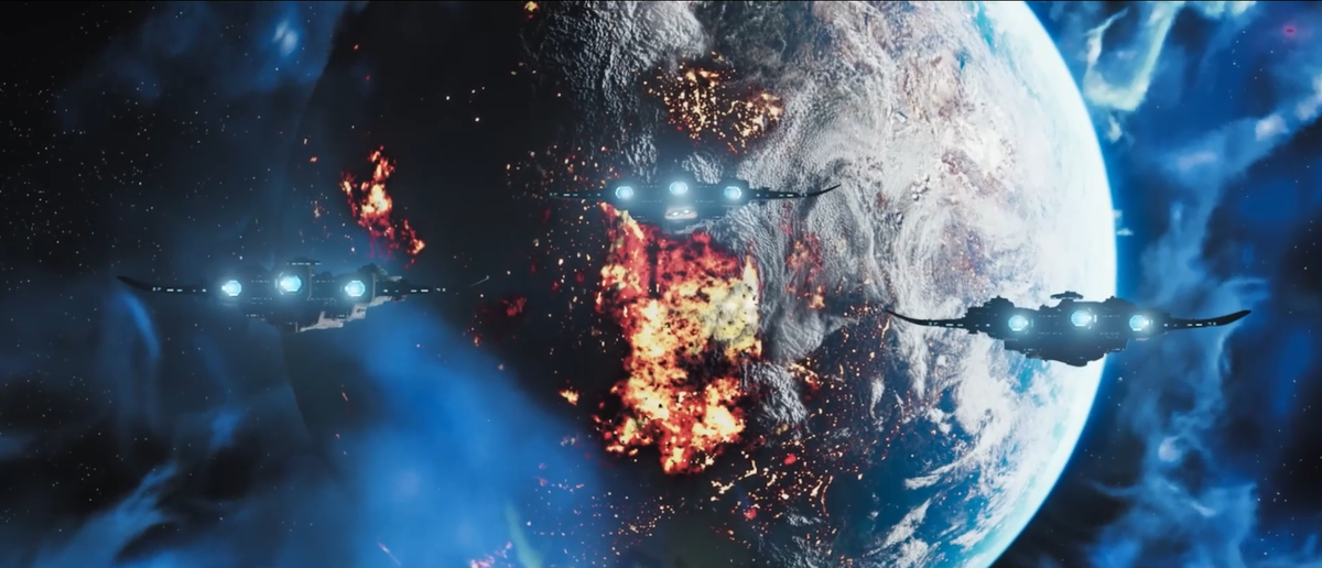 Кадр из 1 серии анимационного сериала Экзодит.