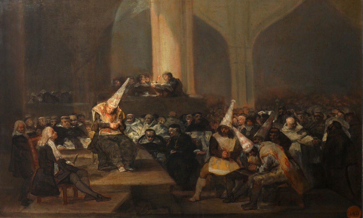 Трибунал инквизиции. Картина Франсиско Гойи. 1812–1819 годы Real Academia de Bellas Artes de San Fernando