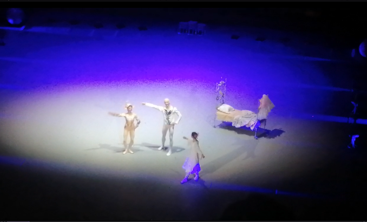 (Знаю, что снимать спектакль - нарушение, здесь я уже готовлюсь снимать поклоны).