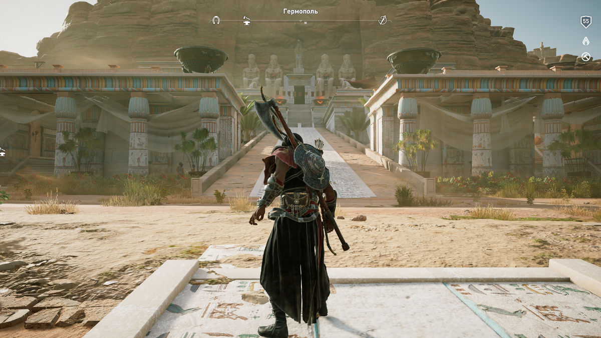 Храм Тота издалека. (Скриншоты из игры делал сам)