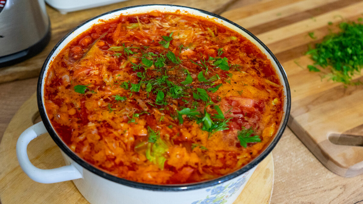    Красный борщ - простой и вкусный рецепт