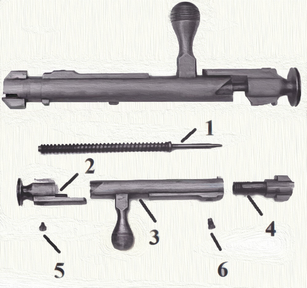 Части затвора автомата. Tac-50 затвор винтовки. 22lr затвор винтовки.