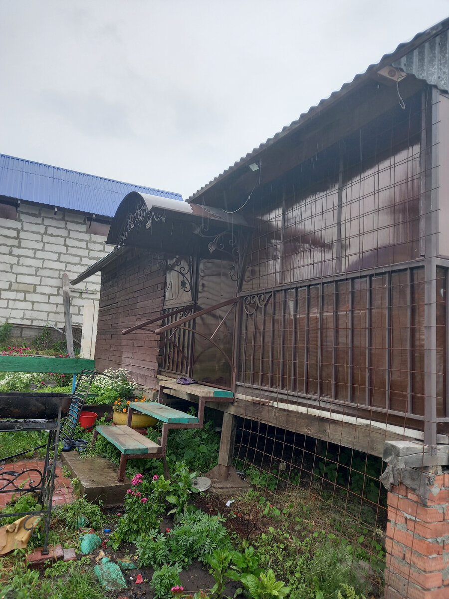 Наша беседка и баня