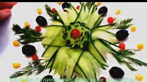 Videos Украшения из овощей. Carving cucumber. Роза из огурца . Украшения из огурца. | sunrise-food.ru