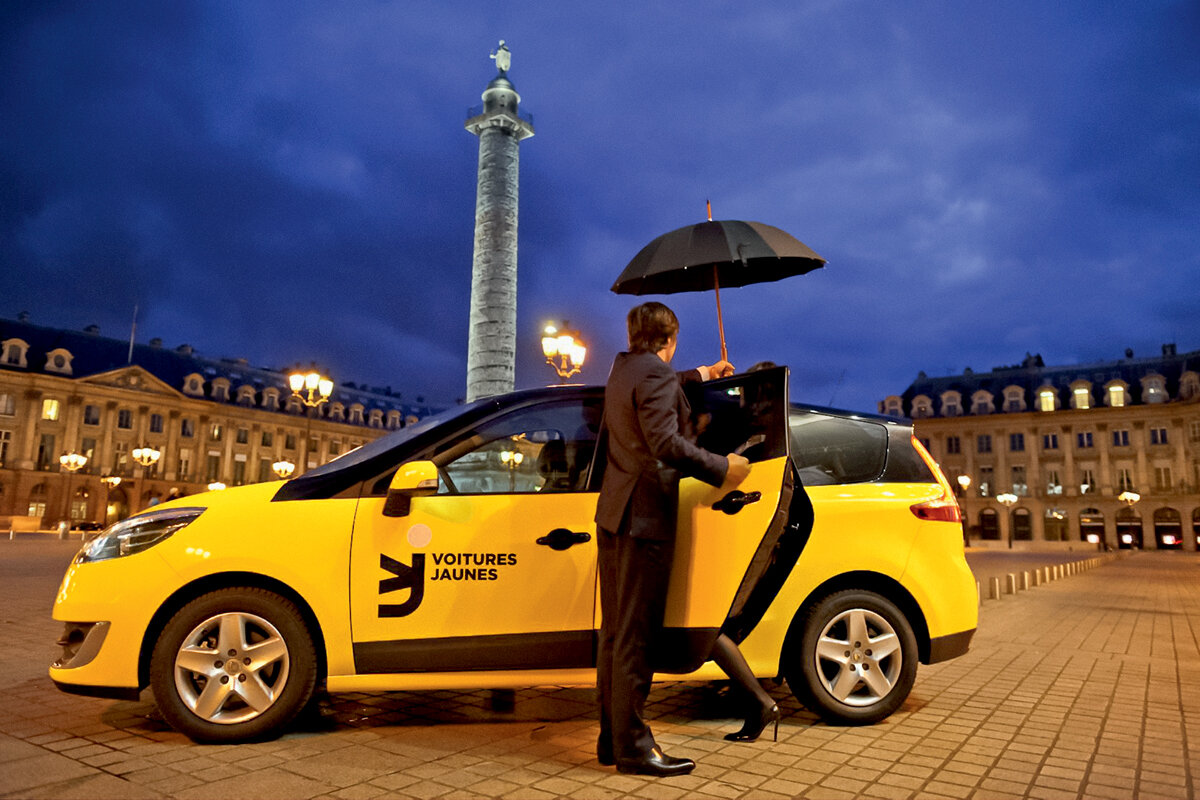 Такси. Такси фото. Красивое такси. Такси во Франции.