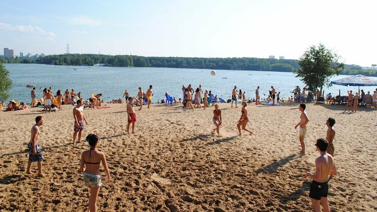 Пляжи в москве для