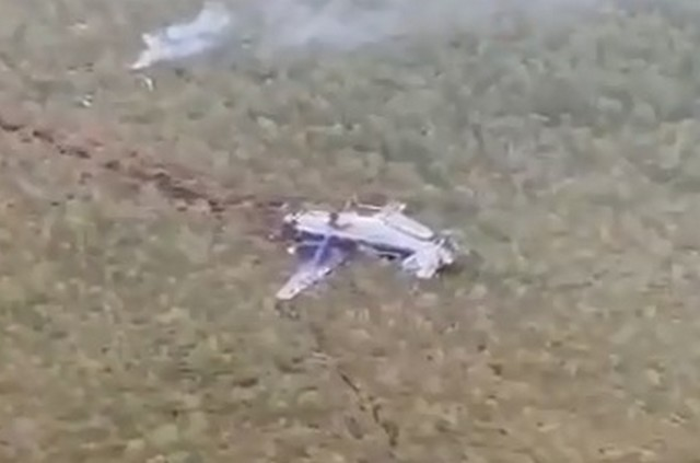 Фото разбившегося самолета. Взято из открытых источников