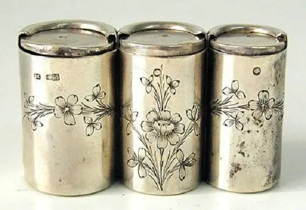 Монетница под три номинала. Российская империя. Начало ХХ века. Серебро.