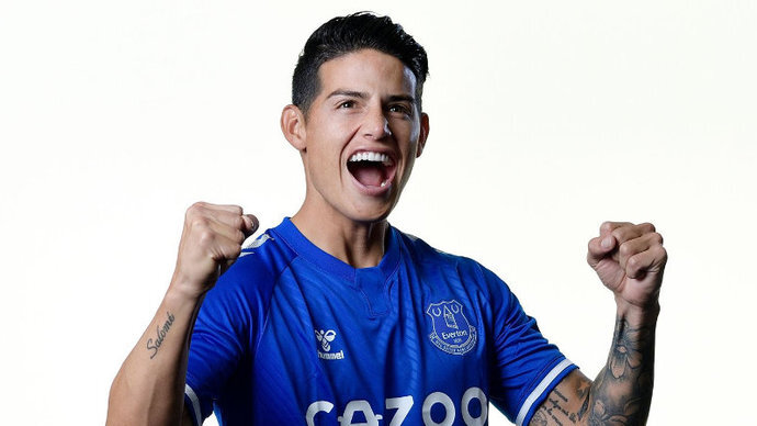 Фото с https://www.evertonfc.com / Хамес Родригес