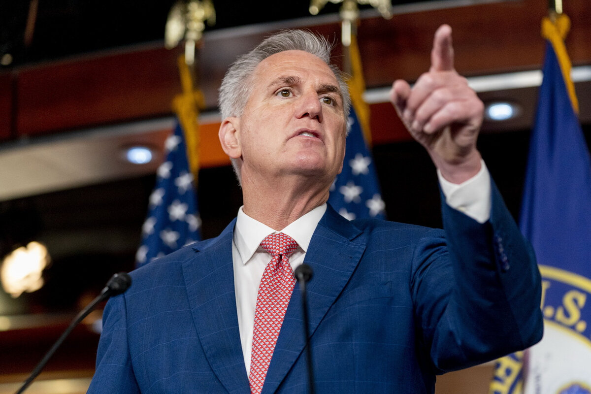     Лидер республиканцев Кевин Маккарти    
 Фото: Andrew Harnik/AP/TASS