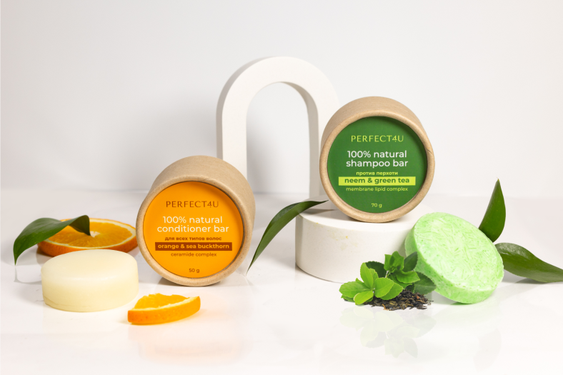 Натуральный шампунь и кондиционер PERFECT4U