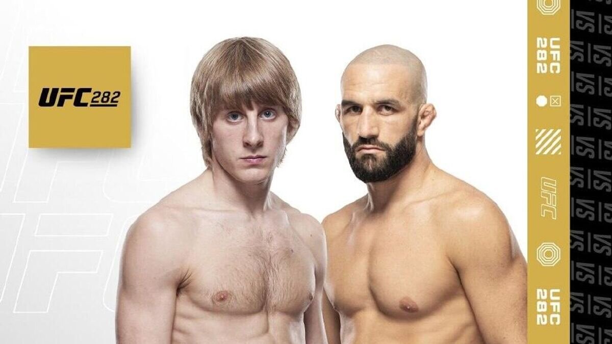    Афиша боя Пимблетта против Гордона на UFC 282© UFC