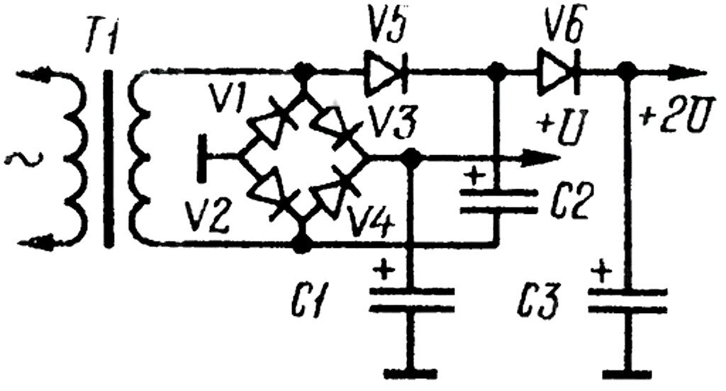 Двухполярный преобразователь. Двухполярный блок питания диодный мост. Двухполярный выпрямитель схема. Двухполярный источник питания из однополярного.