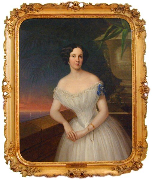 Гавриил Яковлев Парадный женский портрет. Портрет фрейлины. 1855 г.