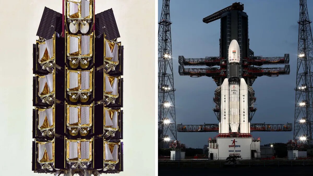 Ракета LVM3 M2. Фото ISRO.