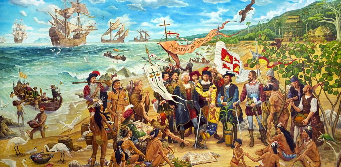 Колумб и индейцы Таино