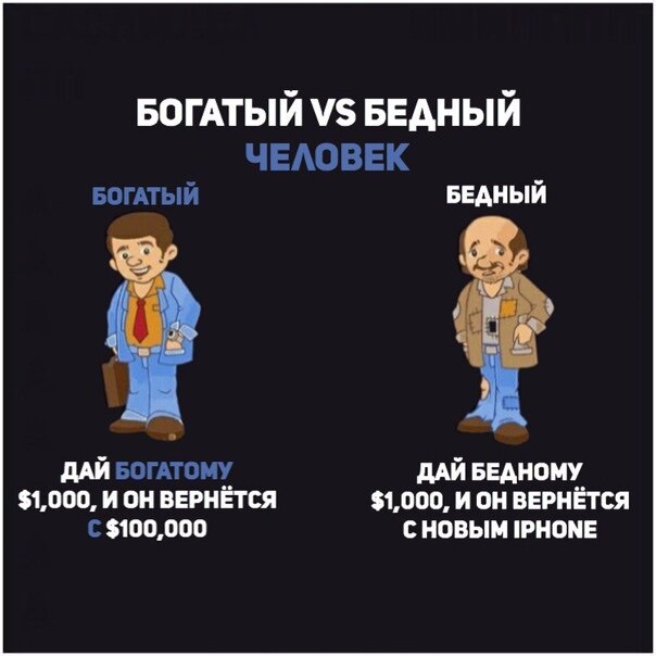 Богатый бедный картинка