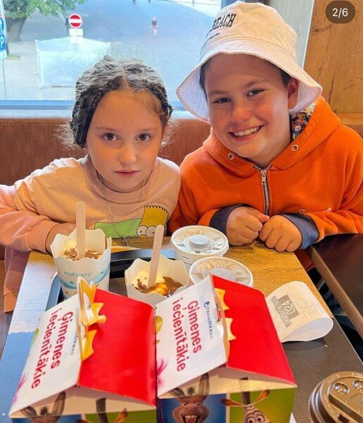 Сын и дочь Агаты Муцениеце и Павла Прилучного / Фото: соц. сети 