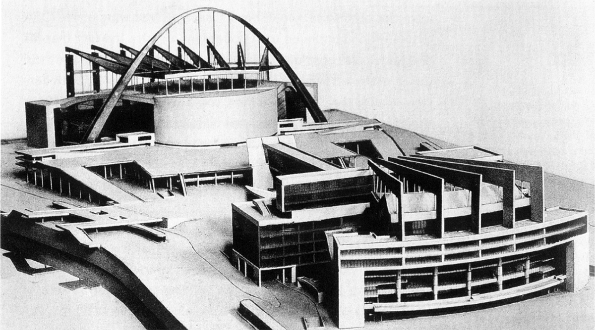Ле Корбюзье предлагал строить Дворец Советов вот так