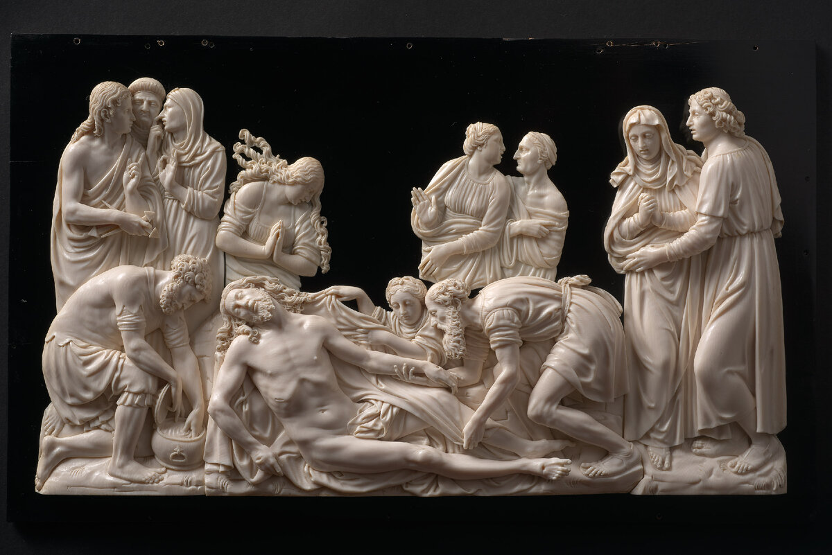 Оплакивание Христа. Леонард Керн, 29 см × 46,5 см × 6,4 см, 1614/20