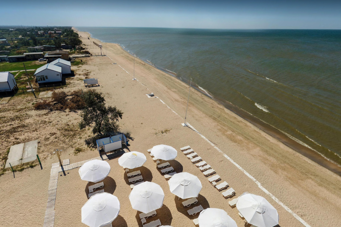 Турбаза и пляж на Азовском море