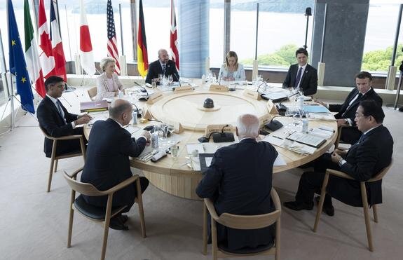    Участники саммита G7 в японской Хиросиме, Adrian Wyld / globallookpress.com