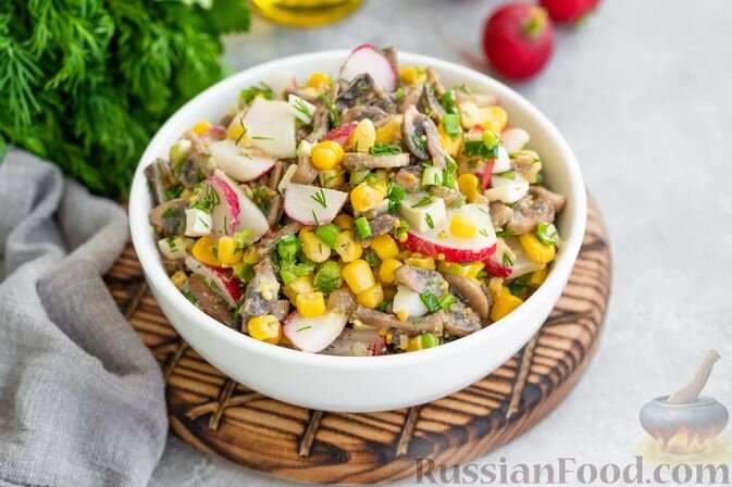 Салат из крабовых палочек с кукурузой - пошаговый рецепт с фото на Готовим дома