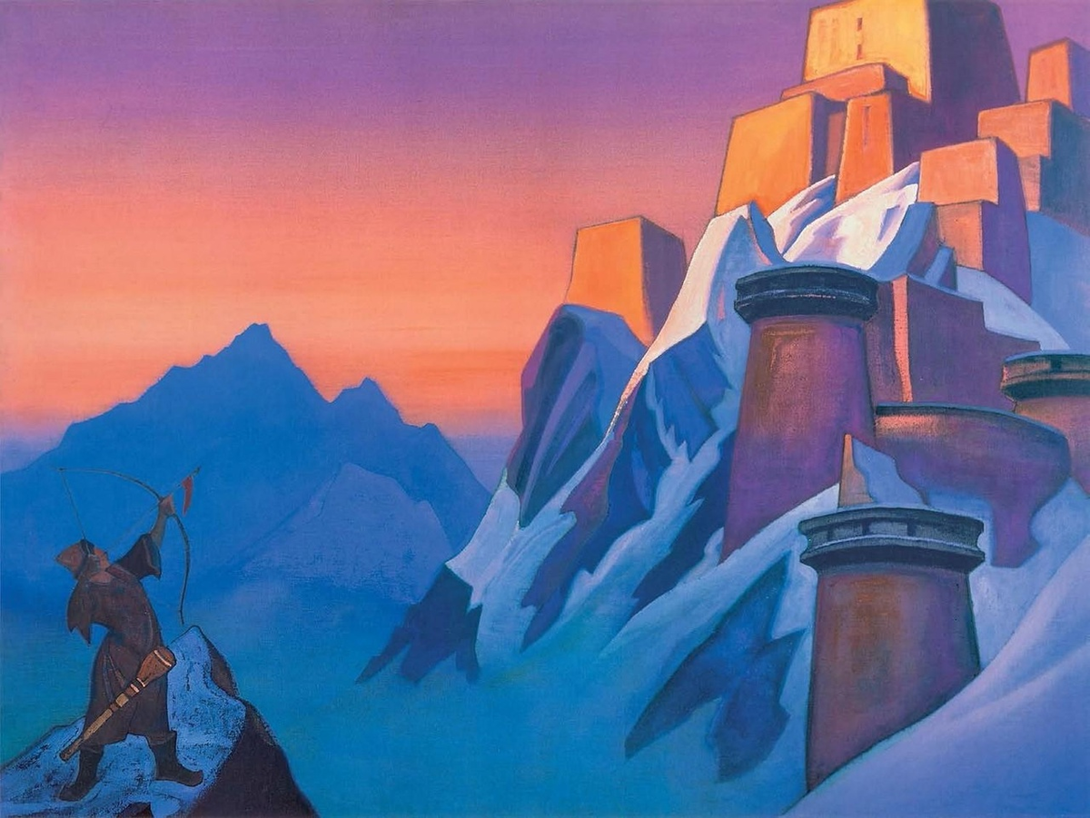 "Весть Шамбалы", картина Николая Рериха.