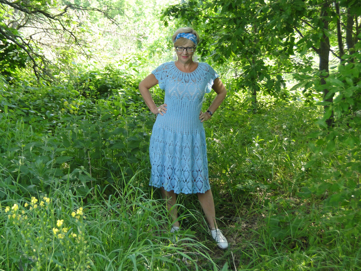 Вязаное платье.