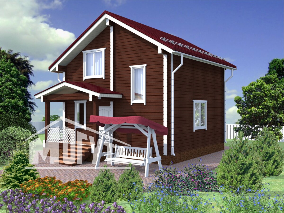 Недорогой дом из бруса  могута.рф