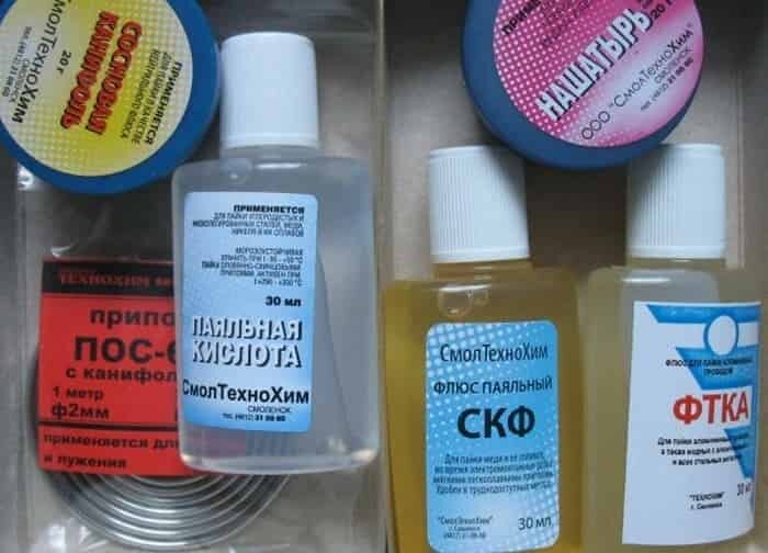 Состав флюса для пайки на основе кислоты