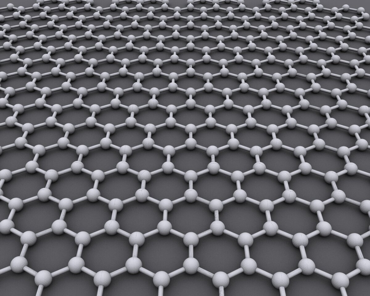 Рис.1  – Графен 
(источник: https://en.wikipedia.org/wiki/Graphene#/media/File:Graphen.jpg)
